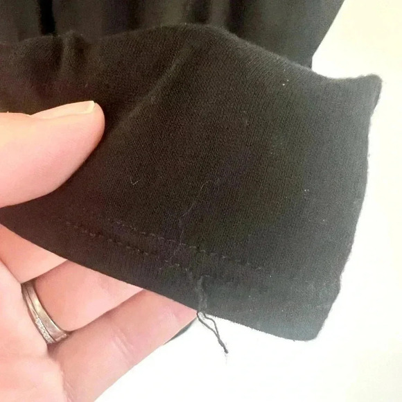 Helmut Lang Black Long Sleeve Lightweight Collared Button Front Shirt Sz Medium - Picture 9 of 9